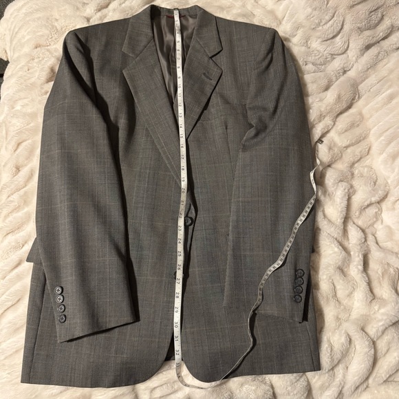 Hart Schaffner Marx Charcoal Pinstripe Suit